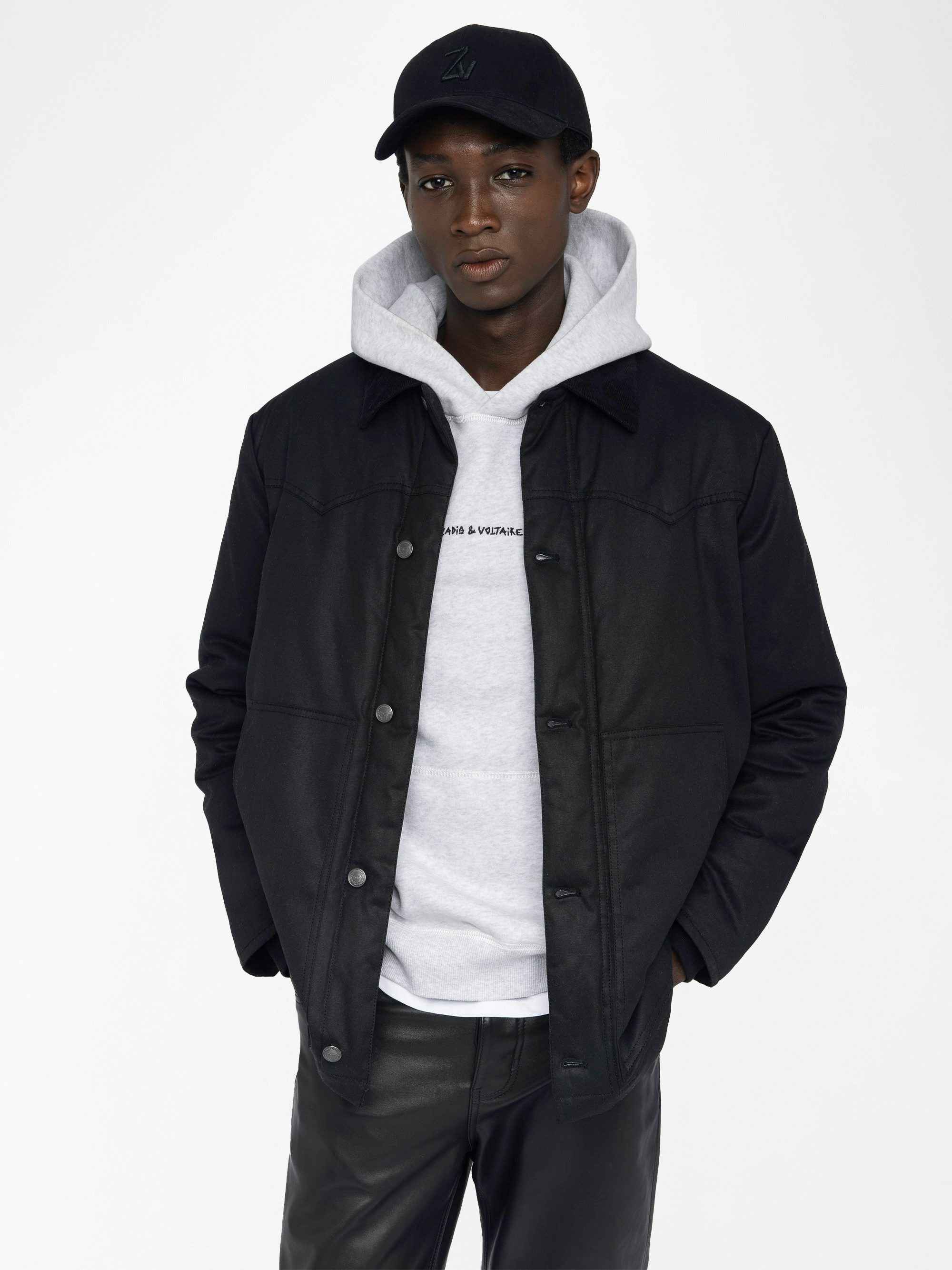 Boye Jacket - Western-style jacket with button fastening, patch pockets and wing embroidery on the back.